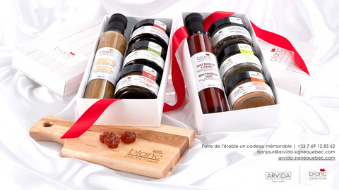 coffret cadeau à l'érable sur mesure