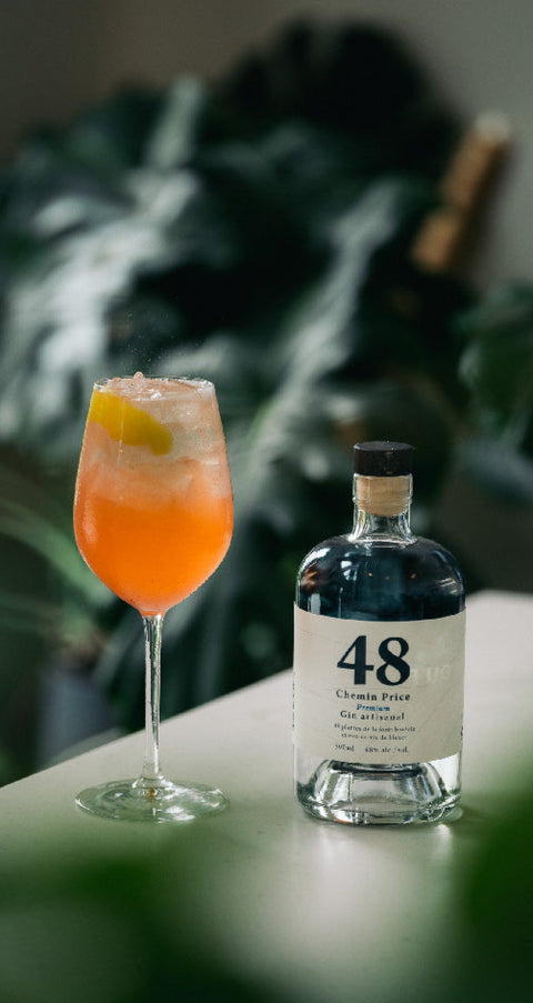 gin eau de vie de bleuets