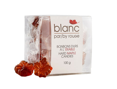 Produit du Quebec Bonbons à l'érable blanc par rouGe