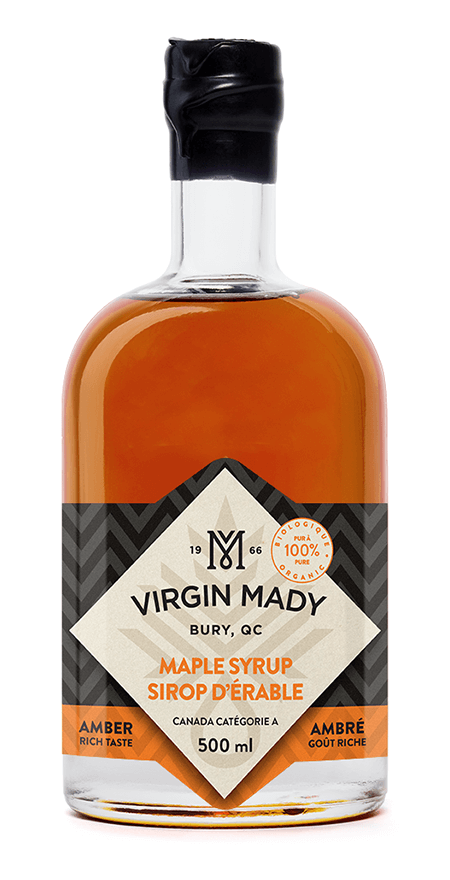 Sirop d'érable BIO Ambré 500ml de Virgin Mady