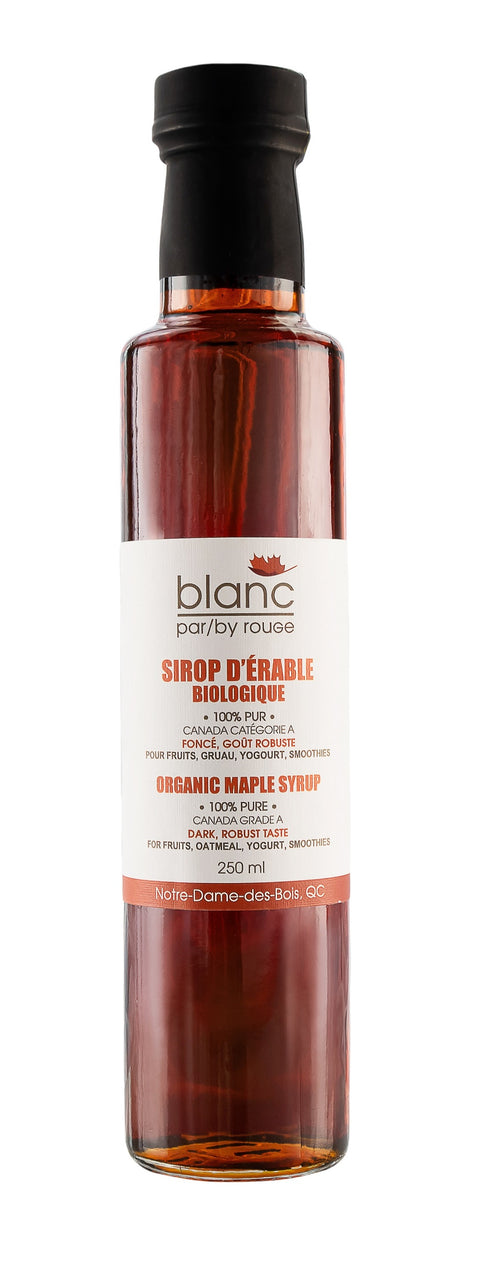 Sirop d'érable BIO FONCÉ Goût Robuste