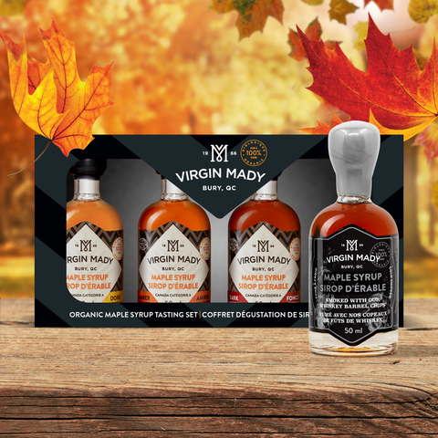 Coffret cadeau sirop d'érable BIO de Virgin Mady