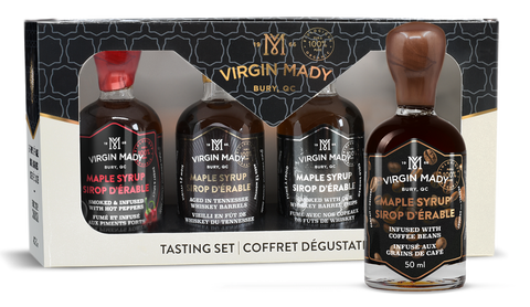 Coffret cadeau sirop d'érable spécialité de VIrgin Mady