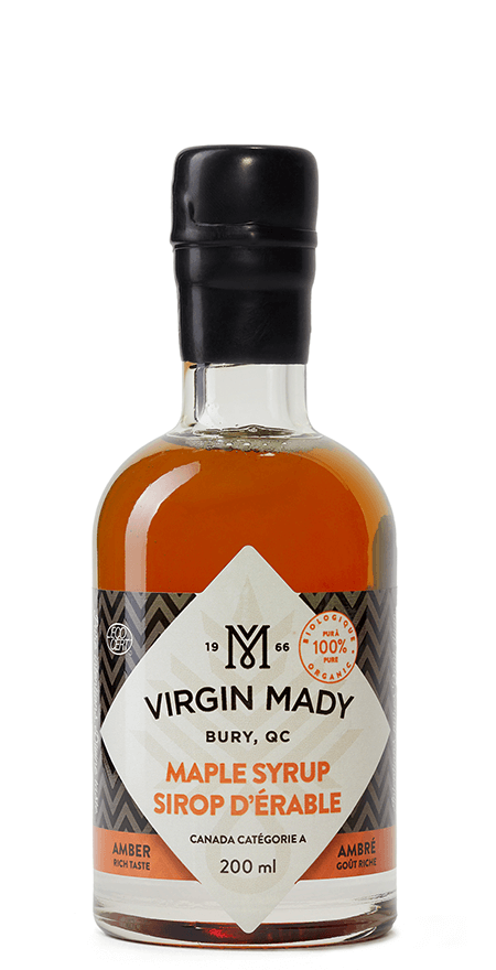 Produit du Québec Sirop d'érable Ambré 200ml de Virgin Mady