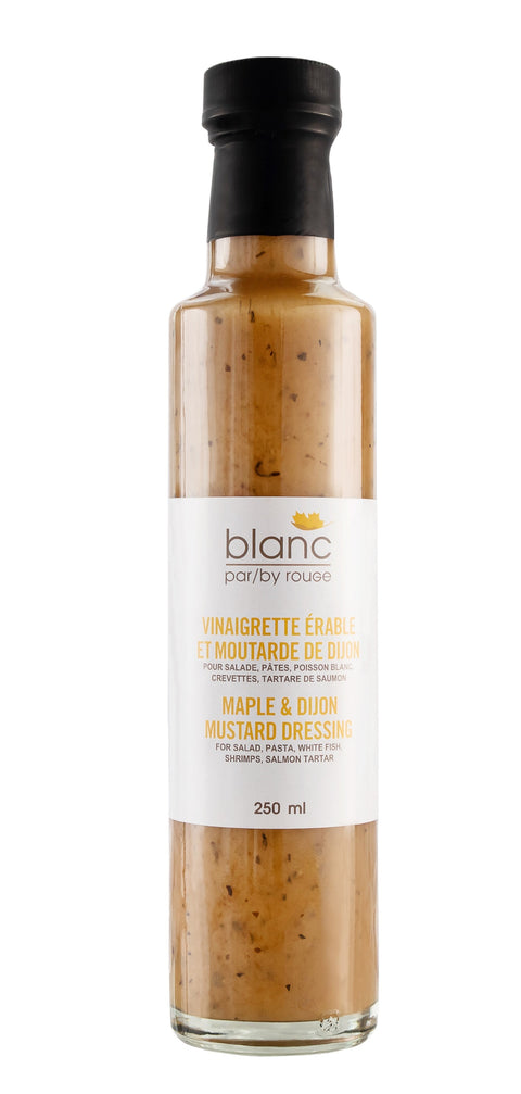 Produit du Québec vinaigrette érable dijon de blanc par rouGe