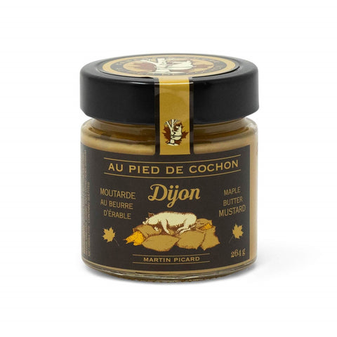 Produit du Quebec Moutarde au beurre d'érable Au pied de Cochon