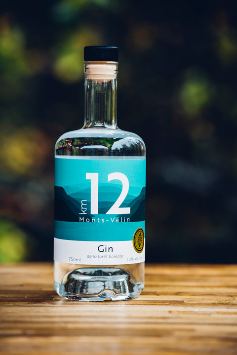 Gin boréal KM 12 de la Distillerie du Fjord