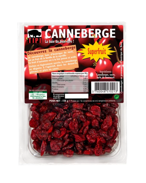 Baie de Canneberge / Cranberry Séchée Naturelle – 150 g