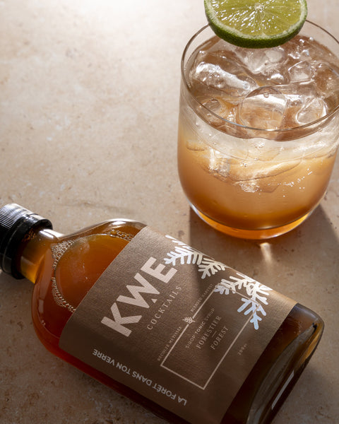 sirop foret boréal 200ml en mocktail