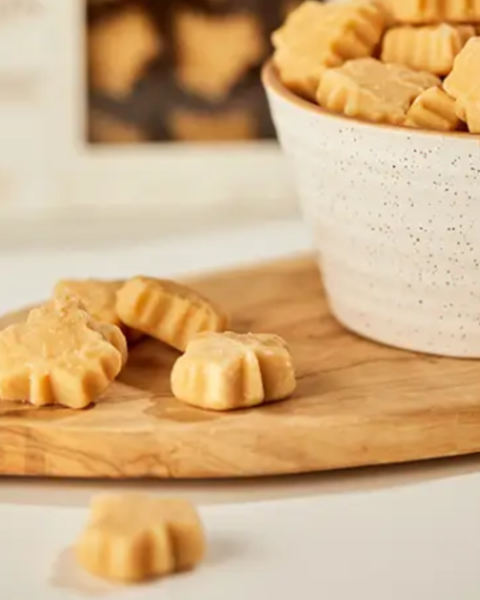 fondants erable sur planche bois quebec