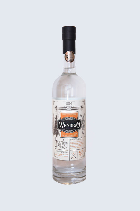 Gin Wendigo à l'argousier produit du quebec de l'Absintherie des Cantons
