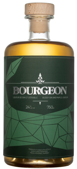 Produit du Québec Bourgeon liqueur de gin et d'érable de Wabasso